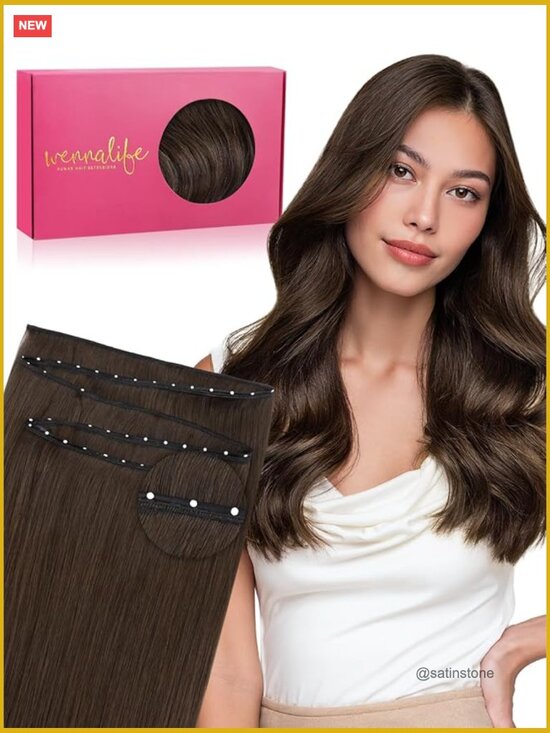 Double Genius Butterfly Weft Hair Extensions Human Hair 14 Inch 80g Sew In main image 6